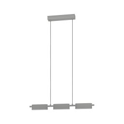 Eglo 99819 - Candelabro suspenso LED com regulação ROVIRA 3xLED/6,7W/230V prateado