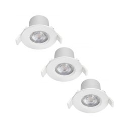 Philips - CONJUNTO 3x Iluminações de casa de banho LED com regulação LED/5W/230V 2,700K IP65
