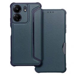 Capa Xiaomi Redmi 13C, Poco C65 Flip Book RAZOR Azul