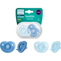 Philips Avent Chupetas Soothie 0-6M 2 Unidades Azul
