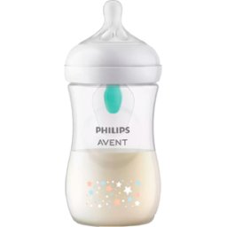 Philips Avent Natural Response Biberão com abertura AirFree 1m+ 260ml Estrelas