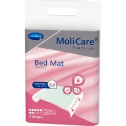 MoliCare Premium Bed Mat Textile 7 Gotas c/abas 75x85cm 10 unidades