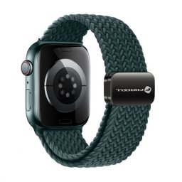 Bracelete Apple Watch 38mm/40mm/41mm FORCELL F-DESIGN FA02 Magnetica Nylon Verde