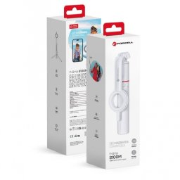 Selfie Stick FORCELL F-GRIP MagSelfie S100M com Controlo Remoto Branco