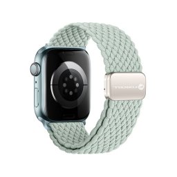 Bracelete Apple Watch 42mm/44mm/45mm/49mm FORCELL FA02 Magnetica Nylon Verde Menta