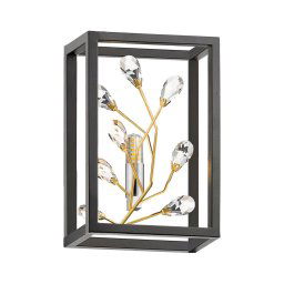 Zuma Line W0578-01A-B5TF - Iluminação de parede SPRING 1xG9/33W/230V preto/dourado
