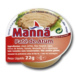 Paté de Atum Manna - 24 un x 22gr