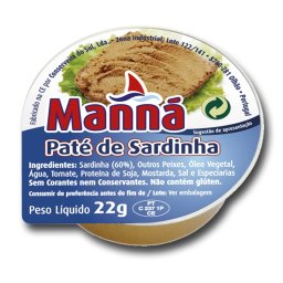 Paté de Sardinhas Manná - 24 un x 22gr