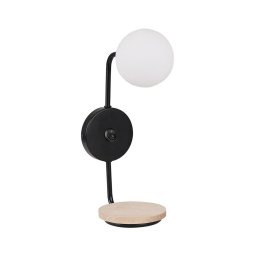 Candeeiro de parede PONIO 1xG9/25W/230V preto/faia