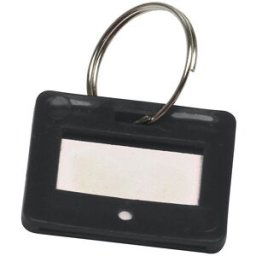 kaiserkraft Porta-chaves, UE de 10 unid., preto, a partir de 10 UE