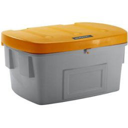 eurokraft pro Recipiente universal e para material a granel, sem abertura de remoção, 550 l, tampa laranja