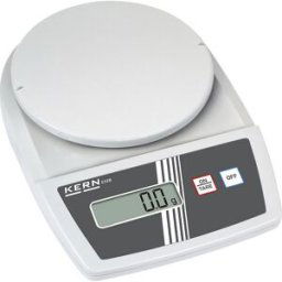 KERN Balança de laboratório, operação através de 2 botões, âmbito de pesagem até 5200 g, legibilidade 1 g, prato da balança 150 mm