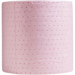 PIG Rolo absorvente de químicos HazMat, versão Heavy-Weight, comprimento 46 m, perfurado em comprimento 380 mm