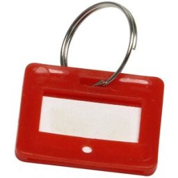 kaiserkraft Porta-chaves, UE de 10 unid., vermelho, a partir de 10 UE