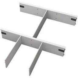kaiserkraft 10 separadores no conjunto, cinzento claro, ajustáveis a gosto, cada 4 A4/A6, 2 A5