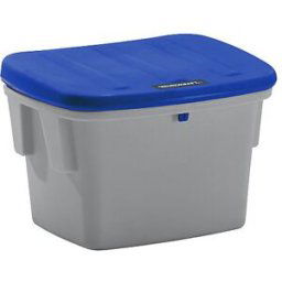 eurokraft pro Recipiente universal e para material a granel, sem abertura de remoção, 60 l, tampa azul