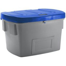 eurokraft pro Recipiente universal e para material a granel, sem abertura de remoção, 700 l, tampa azul