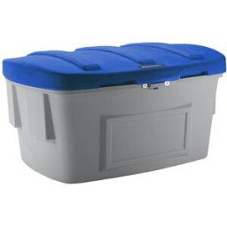 eurokraft pro Recipiente universal e para material a granel, sem abertura de remoção, 1000 l, tampa azul
