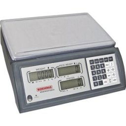 Soehnle Balança de contagem, com três campos de indicação, âmbito de pesagem até 45 kg, legibilidade 1 g, prato da balança 360 x 240 mm