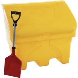 eurokraft basic Recipiente para material a granel, capacidade 130 l, amarelo