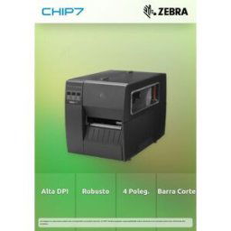 Impressora de etiquetas industrial Zebra ZT11142-T0E000FZ ZT111 4" de largura - 203 dpi - Barra de corte