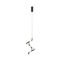 Candeeiro suspenso LED COLIA LED/19W/230V preto/dourado