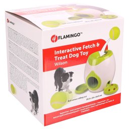 Flamingo Brinquedo interativo Fetch & Treat incluindo bola de ténis