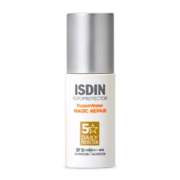 Isdin Protetor solar facial Fusion Water Magic Repair SPF 50 Protetor solar facial antienvelhecimento