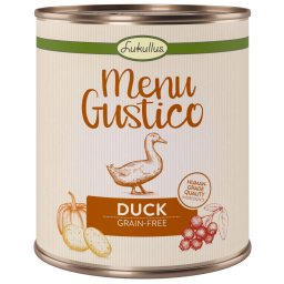 24x800g pato "Menu Gustico" Lukullus latas cães