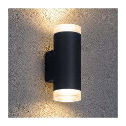 Brilagi - Iluminação de parede exterior MATERA 2xGU10/30W/230V antracite IP54