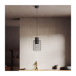 Eglo 43625 - Candelabro suspenso MILLIGAN 1xE27/40W/230V d. 20 cm preto