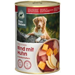 6x400g vaca pura Adult Pure Nature omida húmida para cães