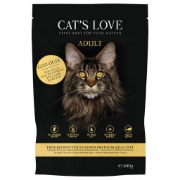 2x400g aves Adult Cat's Love ração para gatos