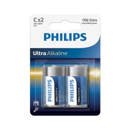 Philips LR14E2B/10 - 2x pilha alcalina C ULTRA ALKALINE 1,5V 7500mAh