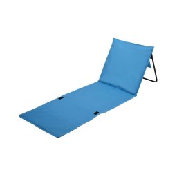 Espreguiçadeira dobrável azul 160x55 cm