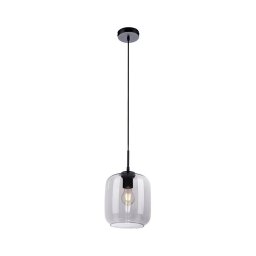 Paul Neuhaus 2002-25 - Candeeiro suspenso SHITAKE 1xE27/10W/230V diâmetro 20 cm fumado