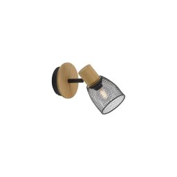 JUST LIGHT. 15191-79 - Foco de parede TAMIS 1xE14/10W/230V pinho