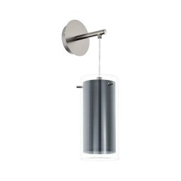 Eglo 99288 - Aplique de parede PINTO com cúpula em tecido 1xE27/16W/230V
