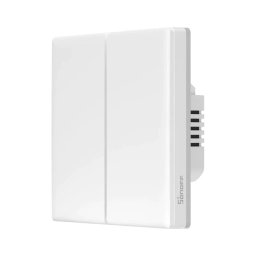 Sonoff TX Ultimate T5-2C-86 Interruptor de Parede Duplo WiFi Táctil de Encastrar RGB + Vibração + Som