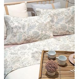 Cama 150/160/200 cm - Jogo lençois 100% algodao percal - York: 1 lençol capa ajustable 200x200+30 cm + 1 lençol superior 280x290 cm + (2) Fronhas 50x70 cm