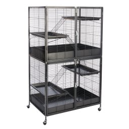 Pack económico: TIAKI Étagère gaiola para animais de pequeno porte + unidade adicional animais de pequeno porte