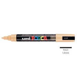 Marcador Uniball Posca PC5M 1,8mm Laranja Claro
