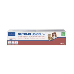 2x120g Nutri-Plus Gel Virbac suplemento para cães e gatos