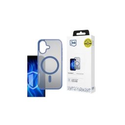 Capa Iphone 16 3MK Frosty Magcase Silicone Azul