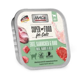 16x100g Pato, coelho e vacaCat MAC's comida húmida gatos