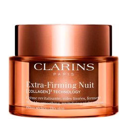 Clarins Cosméticos Faciais Extra-Firming Nuit Creme noturno antienvelhecimento para pele seca