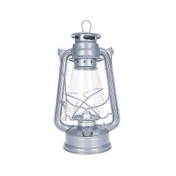 Brilagi - Candeeiro a óleo LANTERN 31 cm prateado