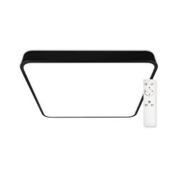 Top Light - Iluminação de teto LED com regulação LED/60W/230V quadrado preto + CR