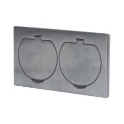 Solight 5B321 - Tomada exterior dupla de chão integrada IP55