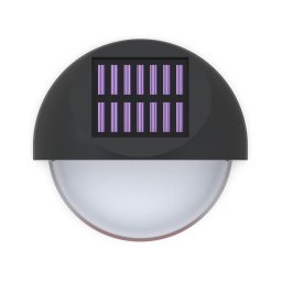 Aigostar - Iluminação de parede solar LED LED/1W/1,2V preto 2700K IP44